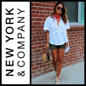 Army Green Tie-Flap Shorts